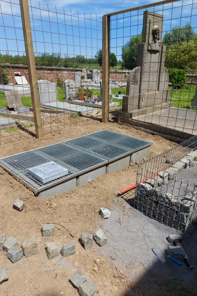 Aire de dispersion du cimetière de Quartes